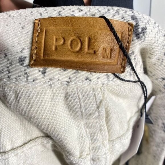 Pol Snakeskin Overall Skirt Beige Size Medium - Picture 7 of 16